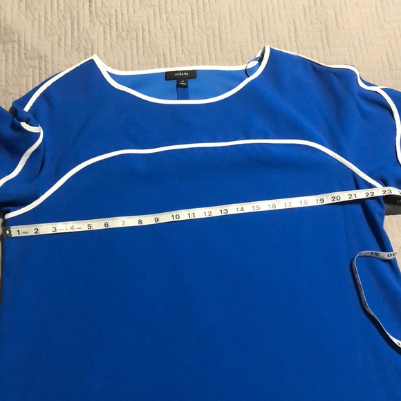 Alfani Cobalt Pipe Sleeve Top - Picture 11 of 13